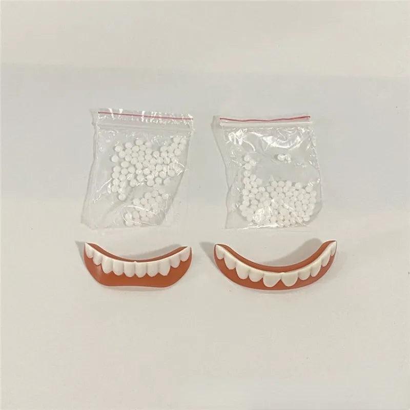 Silicone Upper & Lower Cosmetic Veneer Dentures by HitMyNeed