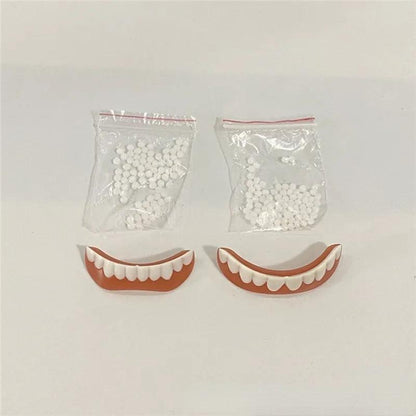 Silicone Upper & Lower Cosmetic Veneer Dentures by HitMyNeed