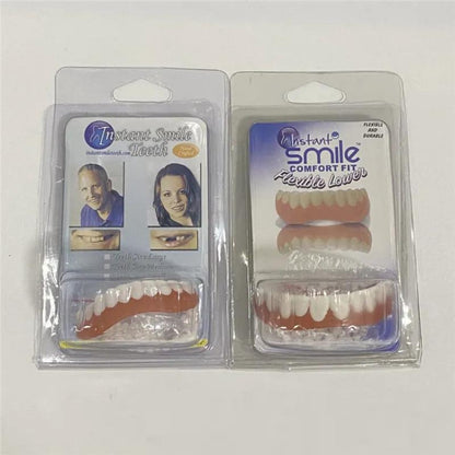 Silicone Upper & Lower Cosmetic Veneer Dentures lower-teeth-suction by HitMyNeed