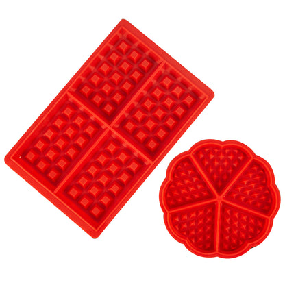 Silicone Waffle Mould Set Non-Stick (2pcs) by HitMyNeed