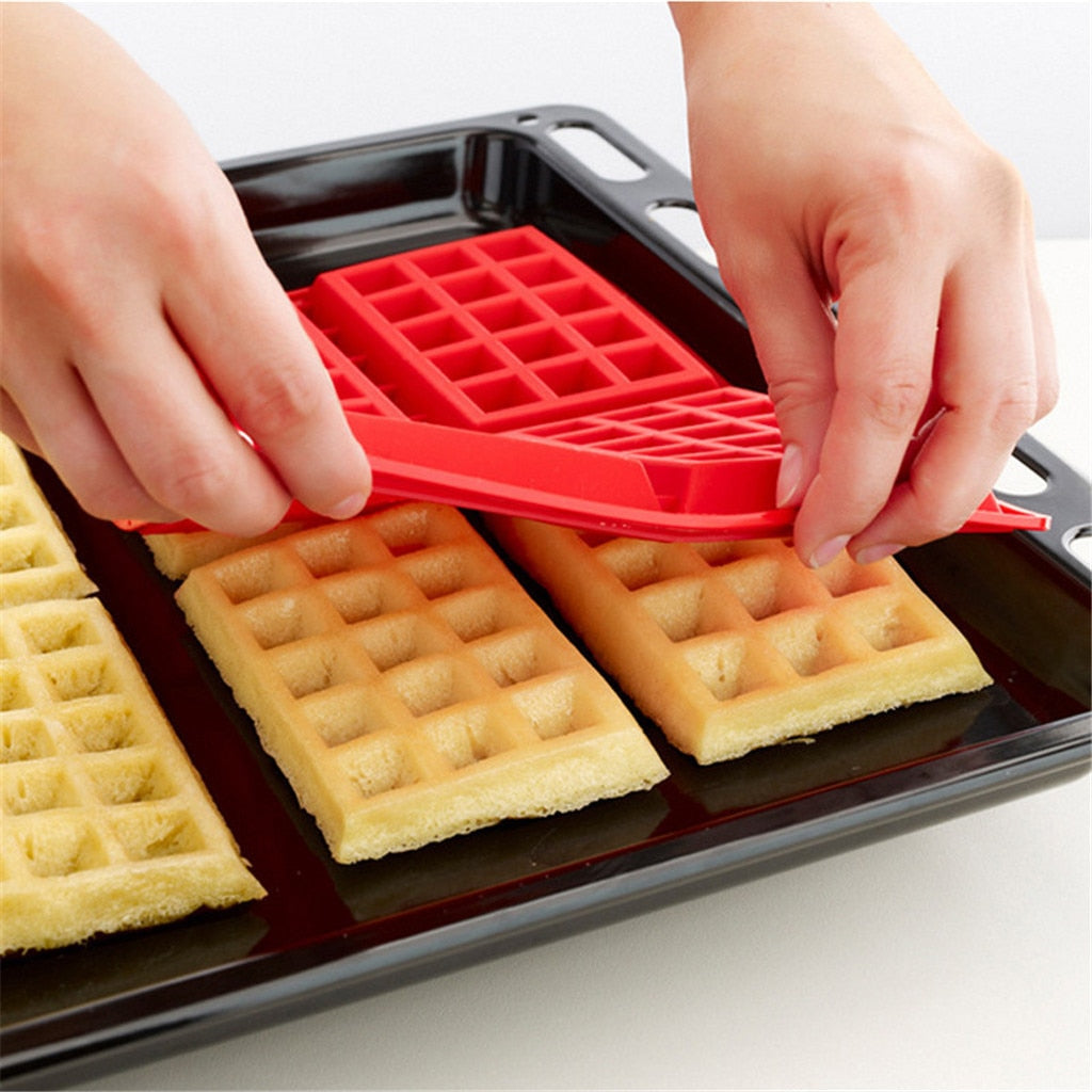 Silicone Waffle Mould Set Non-Stick (2pcs) by HitMyNeed