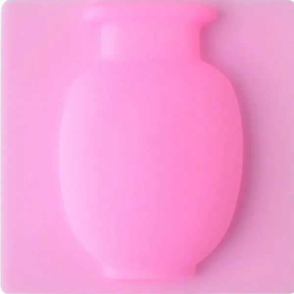 Silicone Wall Vase for Glass, Fridge & Windows pink by HitMyNeed