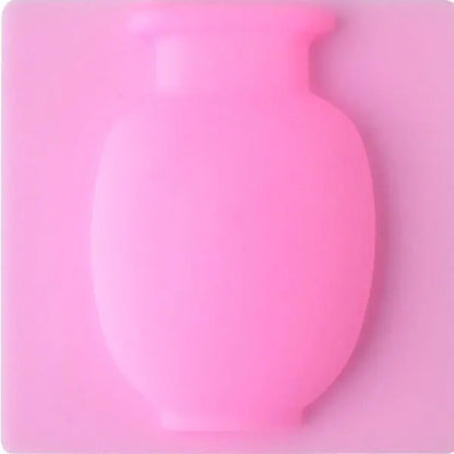 Silicone Wall Vase for Glass, Fridge & Windows pink by HitMyNeed