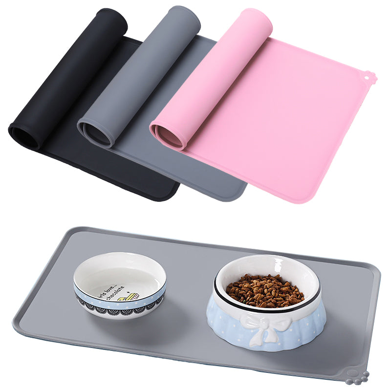 Silicone Waterproof Dog Food Mat 48 x 30 cm by HitMyNeed
