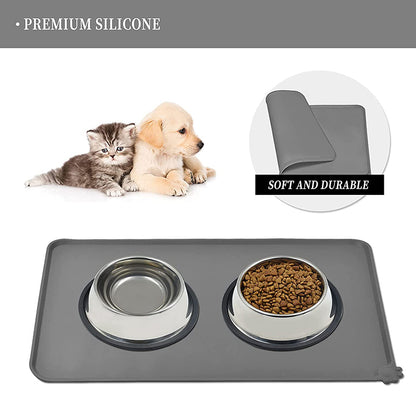 Silicone Waterproof Dog Food Mat 48 x 30 cm by HitMyNeed