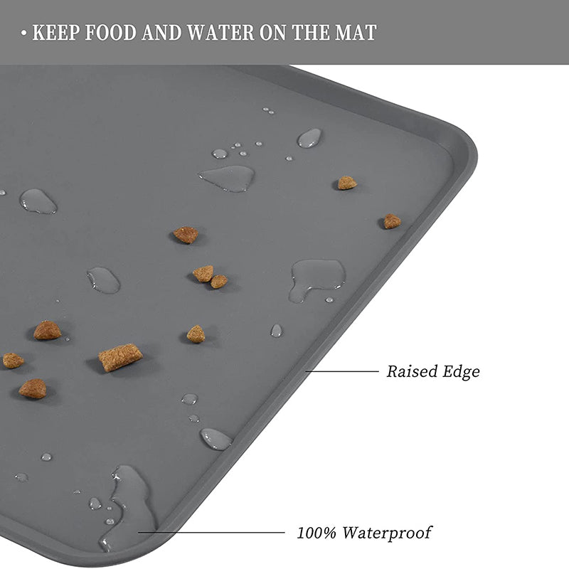 Silicone Waterproof Dog Food Mat 48 x 30 cm by HitMyNeed