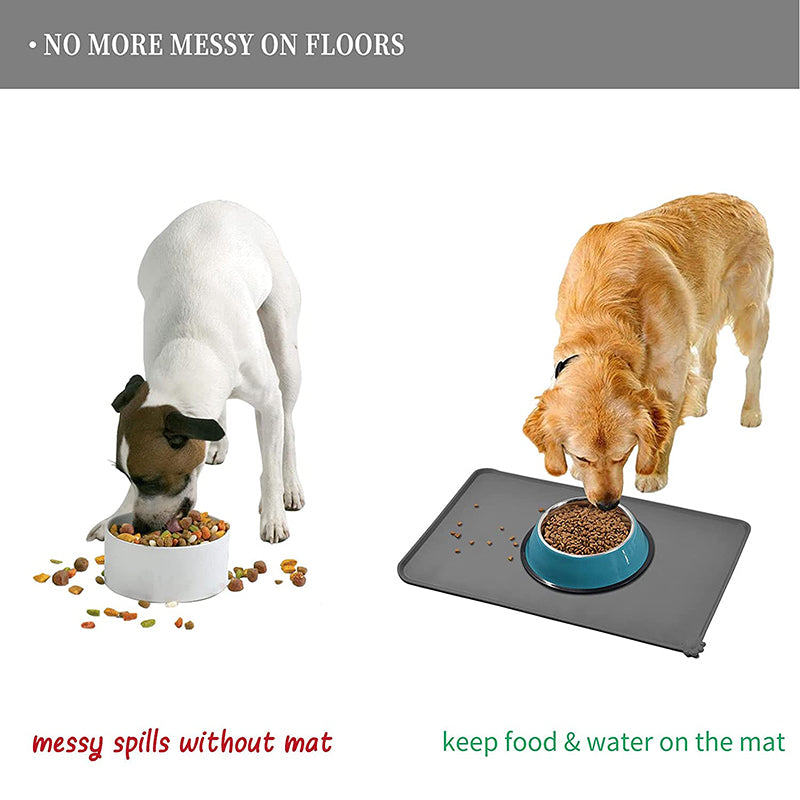 Silicone Waterproof Dog Food Mat 48 x 30 cm by HitMyNeed