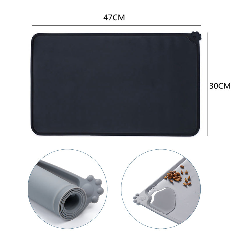 Silicone Waterproof Dog Food Mat 48 x 30 cm by HitMyNeed
