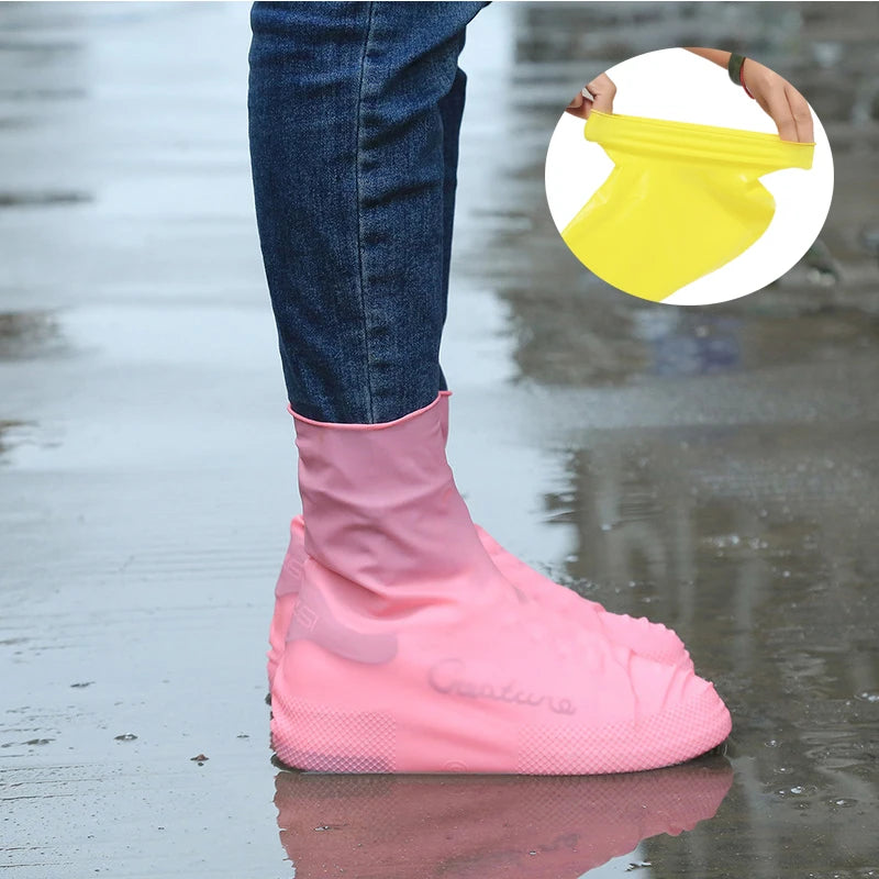 Silicone Waterproof Shoe Covers with Anti-Slip Sole by HitMyNeed
