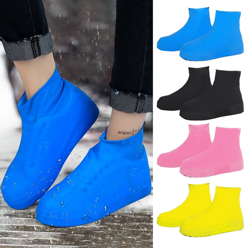 Silicone Waterproof Shoe Covers with Anti-Slip Sole by HitMyNeed
