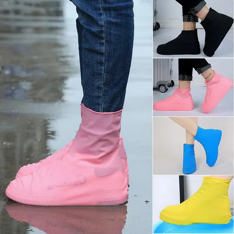 Silicone Waterproof Shoe Covers with Anti-Slip Sole by HitMyNeed