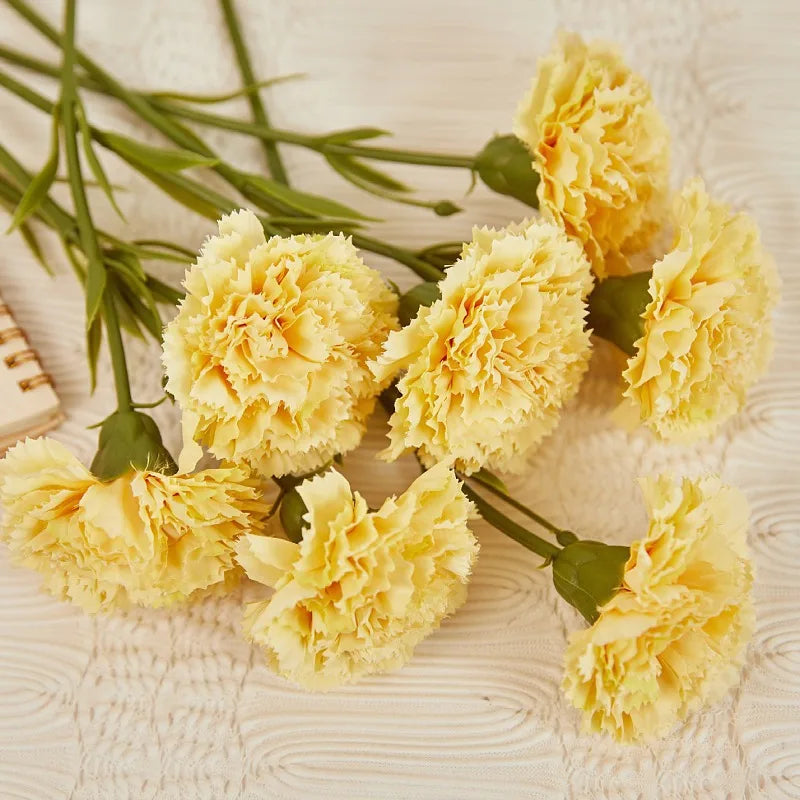 Silk Artificial Carnation Stem 28cm by HitMyNeed