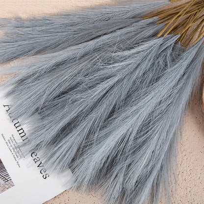 Silk Artificial Pampas Grass Decor Set (5 Stems) light-gray by HitMyNeed