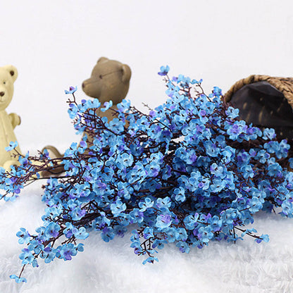 Silk Faux Cherry Blossom Branch 50cm blue by HitMyNeed