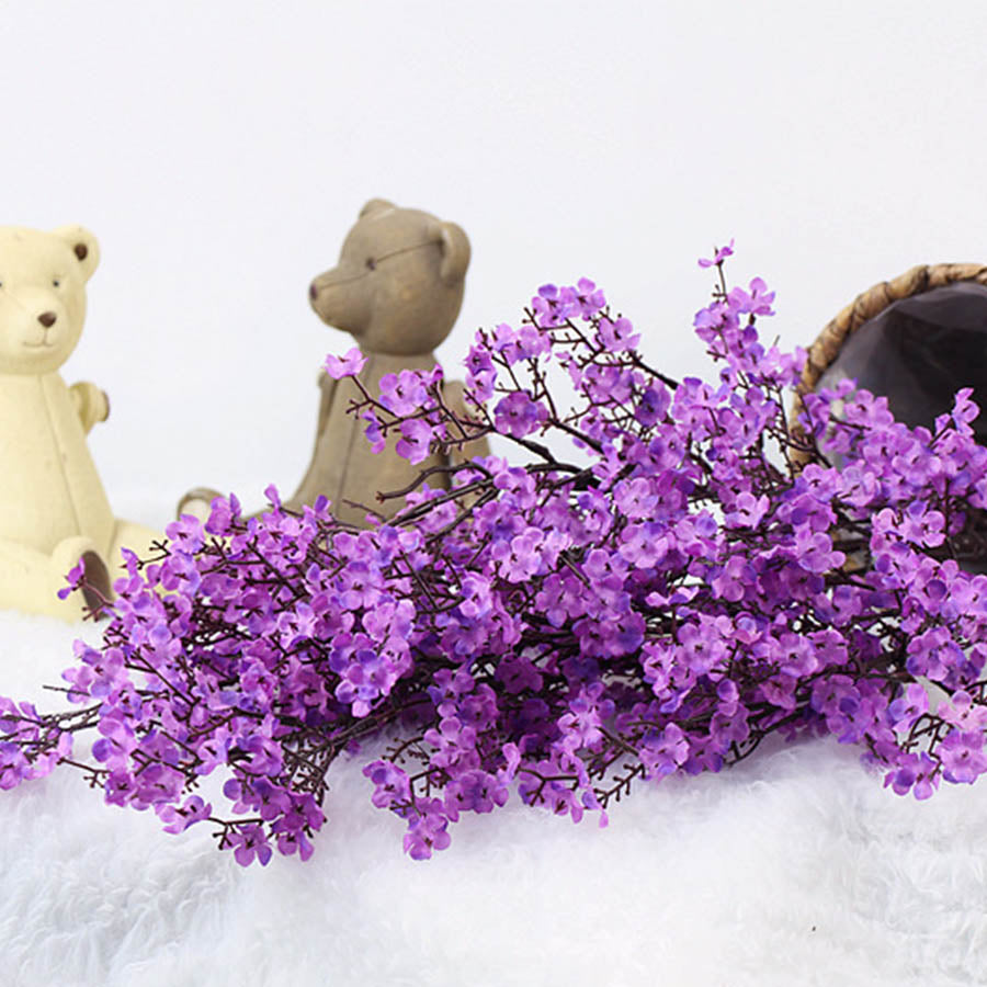 Silk Faux Cherry Blossom Branch 50cm purple by HitMyNeed