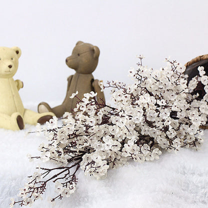 Silk Faux Cherry Blossom Branch 50cm white by HitMyNeed