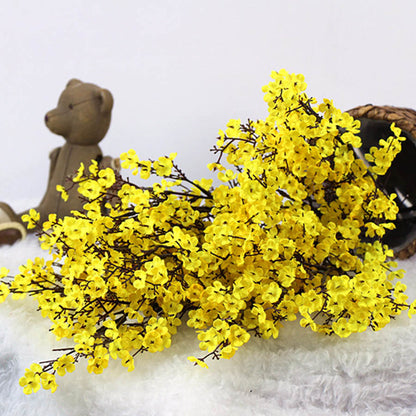 Silk Faux Cherry Blossom Branch 50cm yellow by HitMyNeed