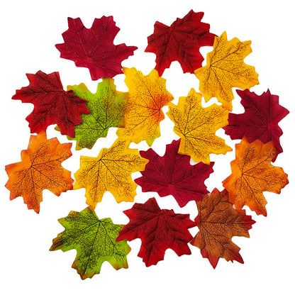 Silk Maple Leaves Decor for Autumn Displays by HitMyNeed
