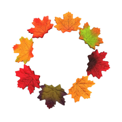 Silk Maple Leaves Decor for Autumn Displays by HitMyNeed