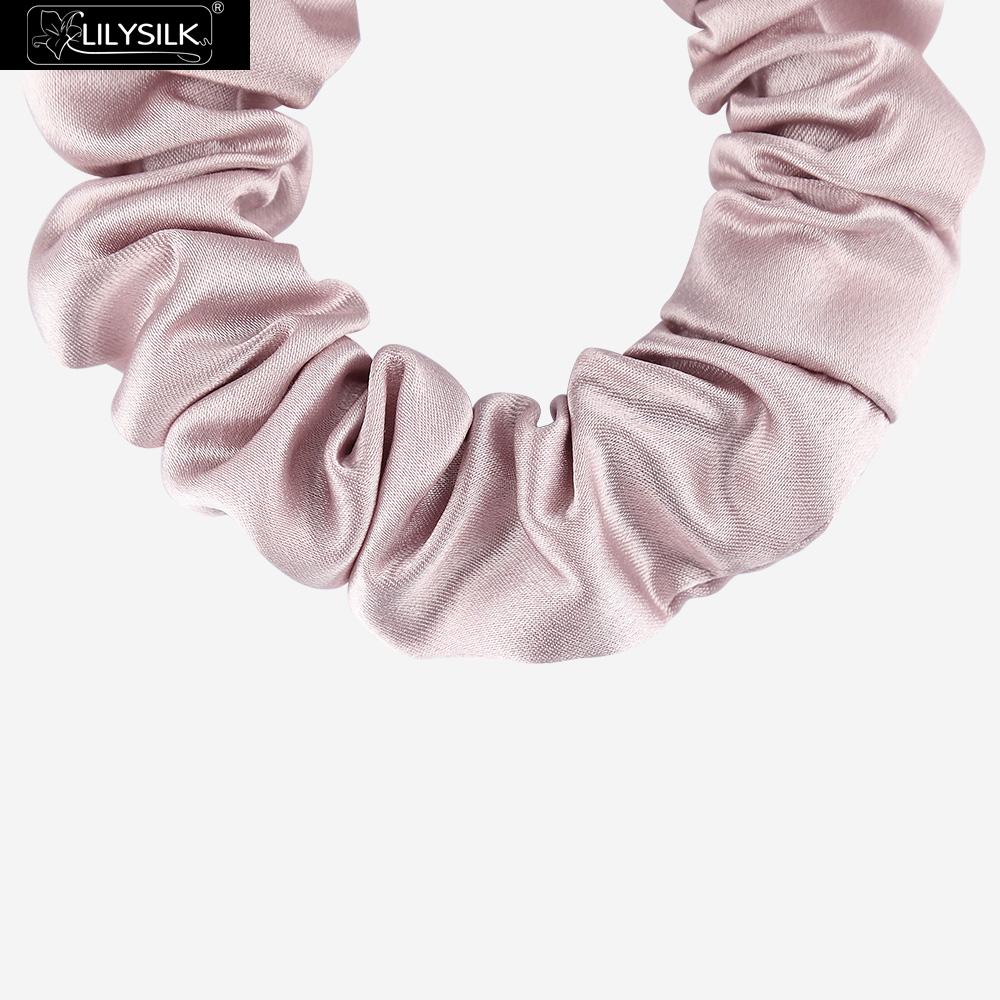 Silk Scrunchies Hair Ties Set of 5 by HitMyNeed
