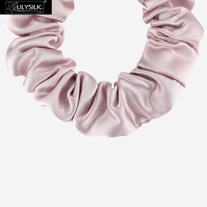 Silk Scrunchies Hair Ties Set of 5 by HitMyNeed
