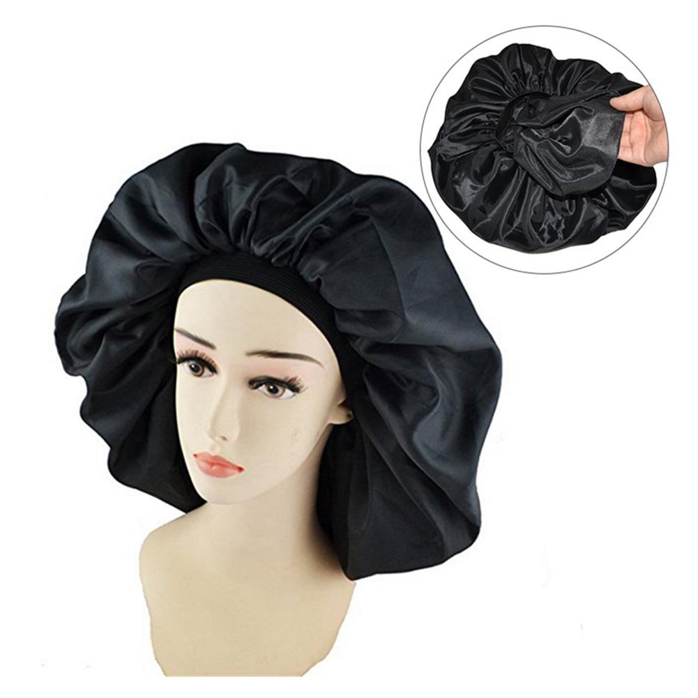 Silk Sleep Cap with Elastic Band for Night Hair Care by HitMyNeed