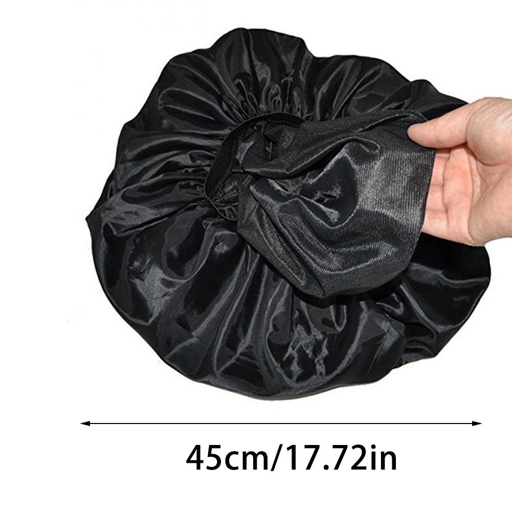 Silk Sleep Cap with Elastic Band for Night Hair Care by HitMyNeed