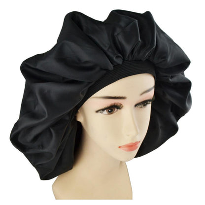 Silk Sleep Cap with Elastic Band for Night Hair Care by HitMyNeed
