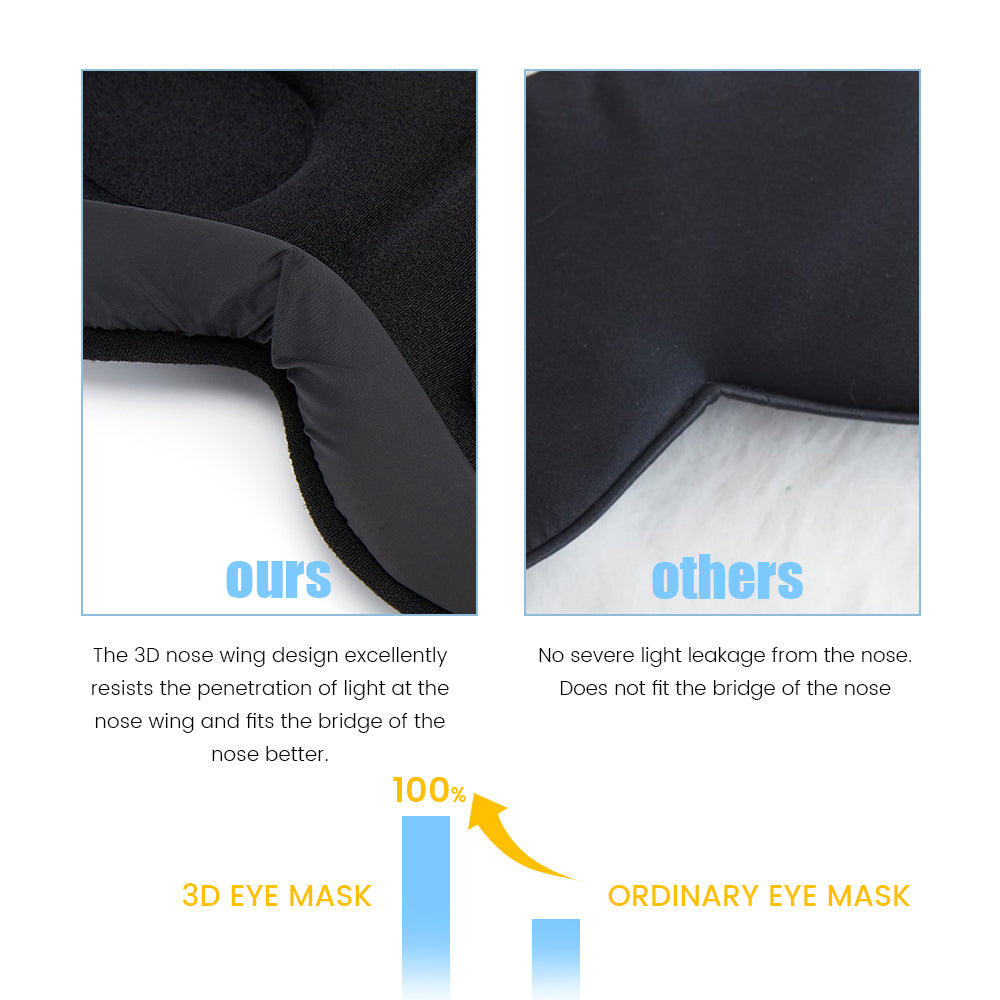 Silk Sleep Mask for Eyes with Adjustable Strap by HitMyNeed