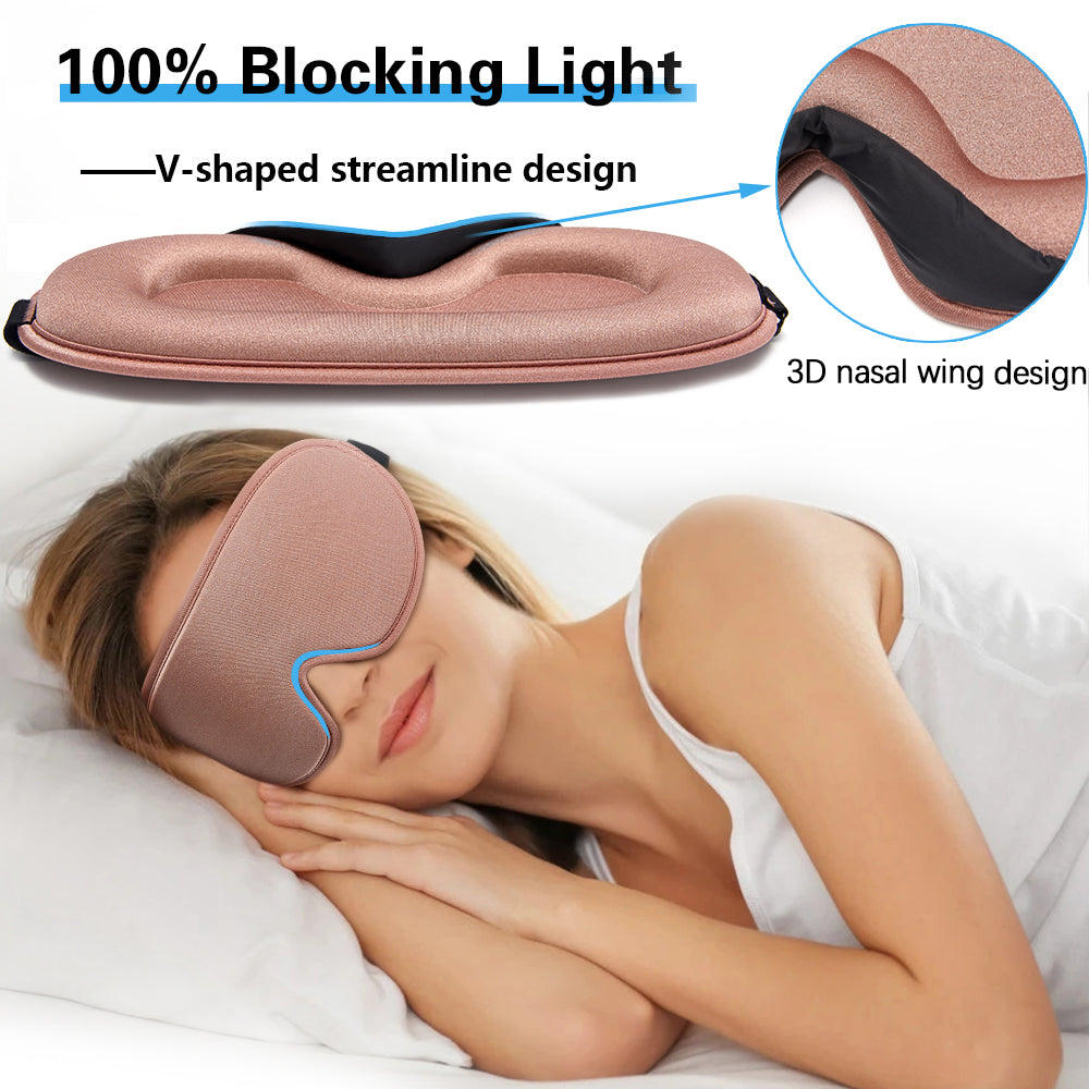 Silk Sleep Mask for Eyes with Adjustable Strap by HitMyNeed