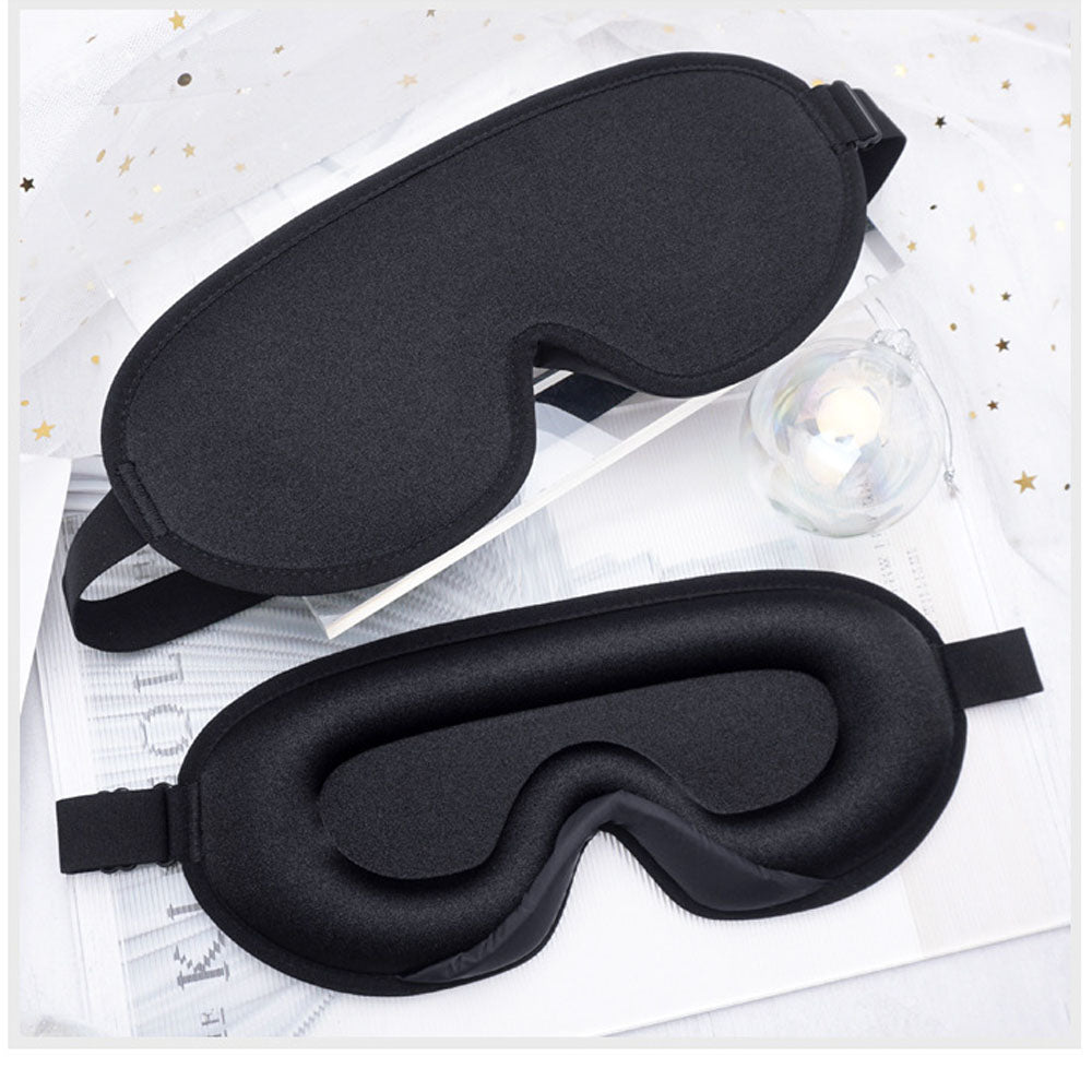 Silk Sleep Mask for Eyes with Adjustable Strap a-blacksilk-mask by HitMyNeed