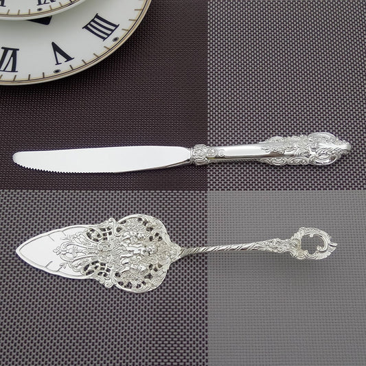Silver Cake Knife and Server Set by HitMyNeed