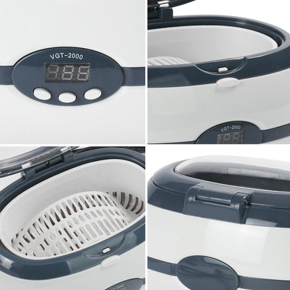 Silver Ultrasonic Jewelry Cleaner Bath 600ml by HitMyNeed