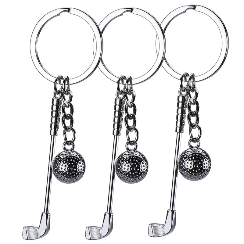 Silver Zinc Alloy Golf Keychain for Golf Lovers by HitMyNeed