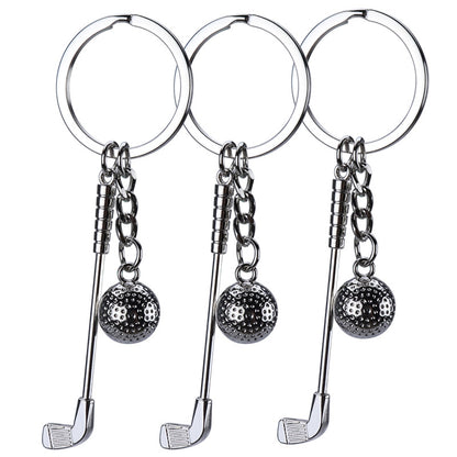 Silver Zinc Alloy Golf Keychain for Golf Lovers by HitMyNeed