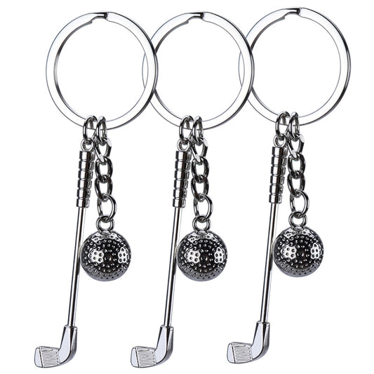 Silver Zinc Alloy Golf Keychain for Golf Lovers by HitMyNeed