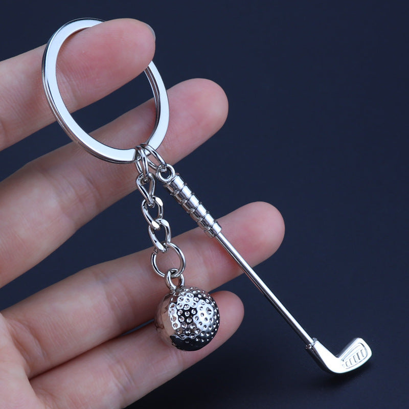 Silver Zinc Alloy Golf Keychain for Golf Lovers by HitMyNeed