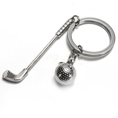 Silver Zinc Alloy Golf Keychain for Golf Lovers by HitMyNeed