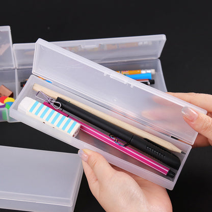 Simple Frosted Plastic Pencil Box - 3 Sizes by HitMyNeed