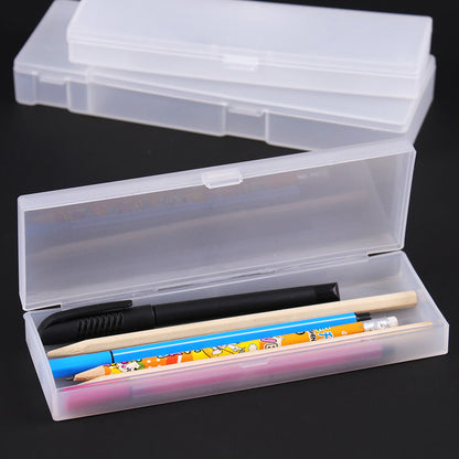 Simple Frosted Plastic Pencil Box - 3 Sizes by HitMyNeed