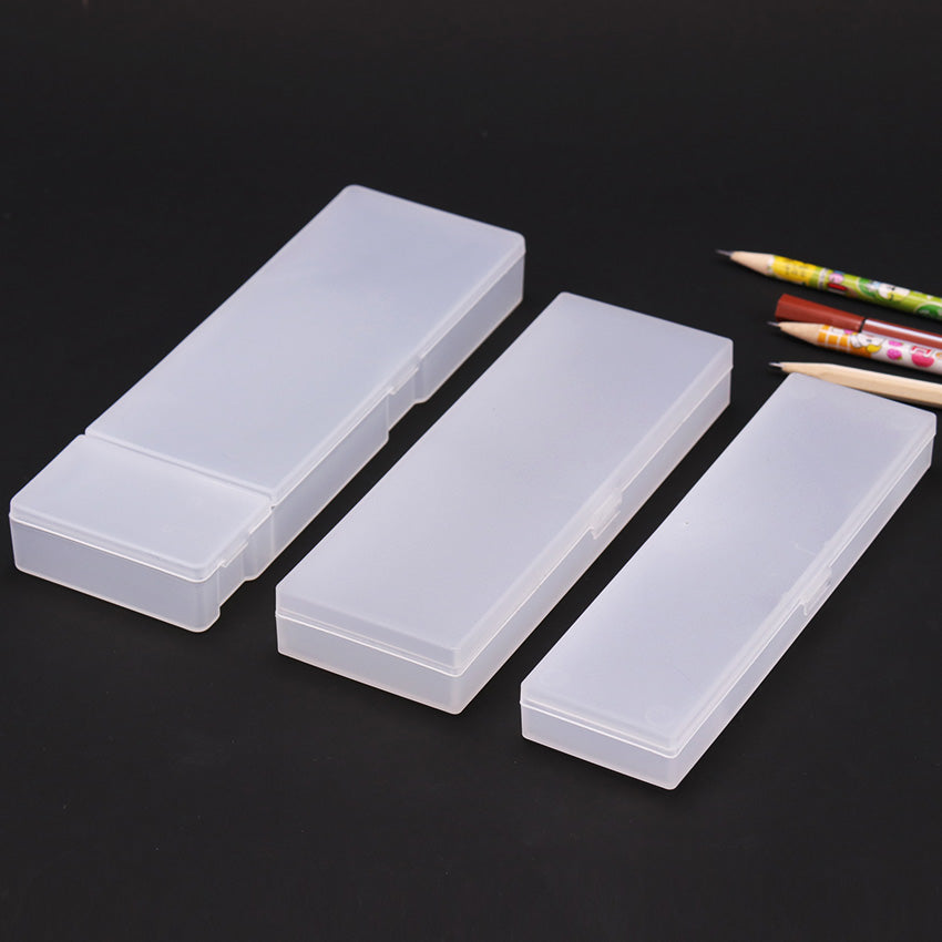 Simple Frosted Plastic Pencil Box - 3 Sizes l by HitMyNeed