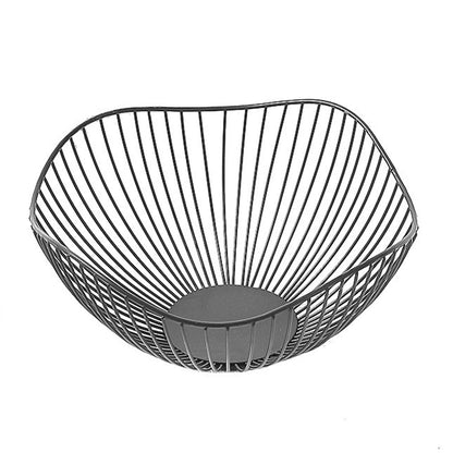 Simple Modern Iron Fruit Basket, Black 27 cm by HitMyNeed