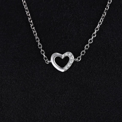 Simple Sterling Silver Heart Bracelet by HitMyNeed