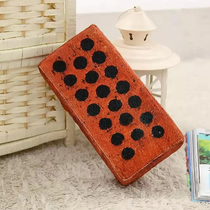 Simulation Brick Wood Block Plush Pillow Cushion by HitMyNeed