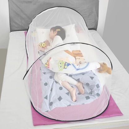 Single Bed Full-Cover Mosquito Net Tent black by HitMyNeed