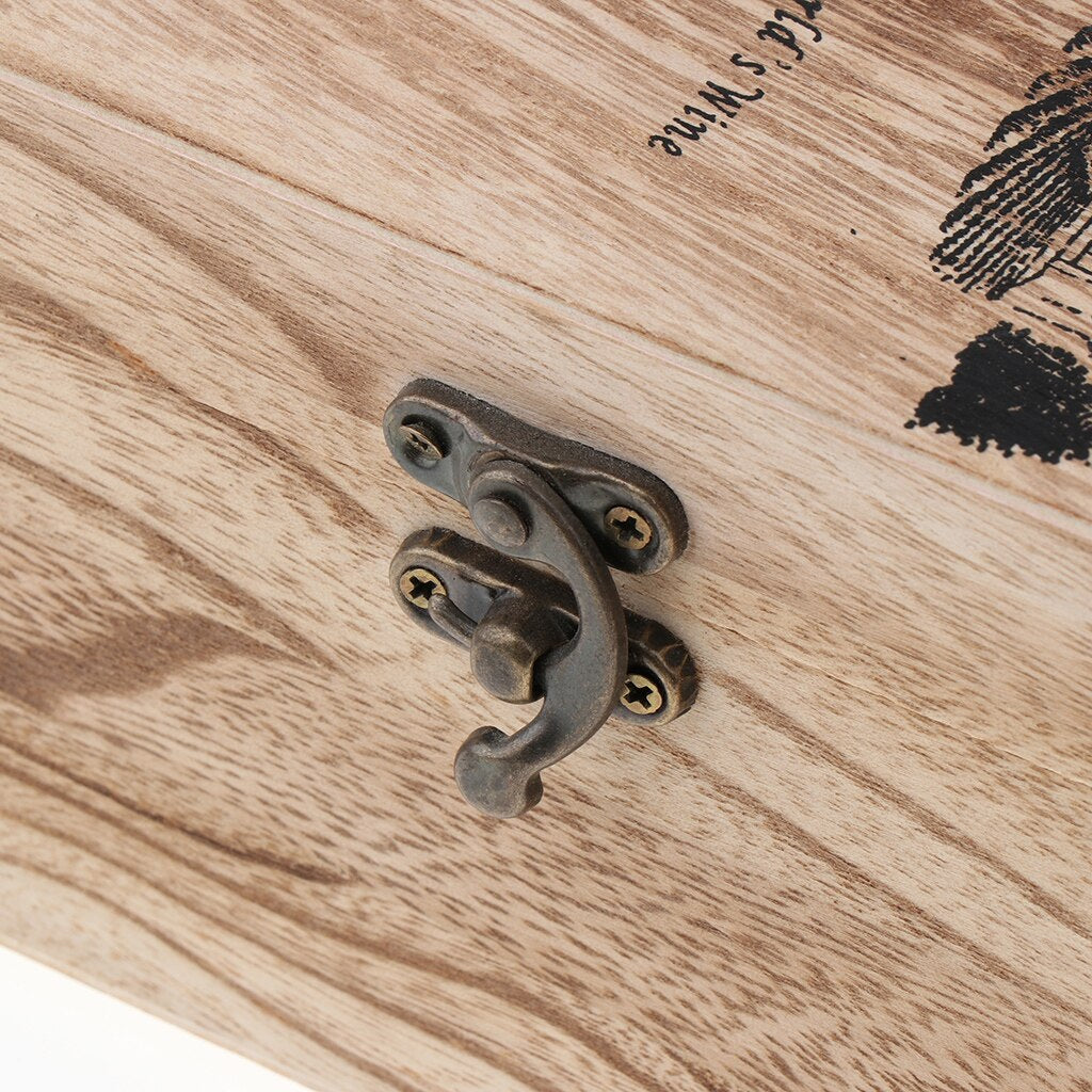 Single Bottle Wooden Wine Gift Box with Handle by HitMyNeed