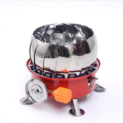 Single Burner Butane Camp Stove with Windshield by HitMyNeed