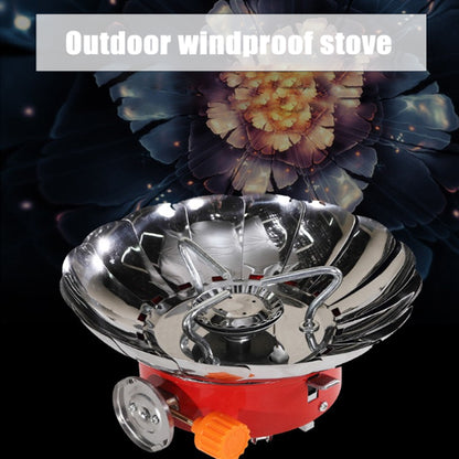 Single Burner Butane Camp Stove with Windshield by HitMyNeed