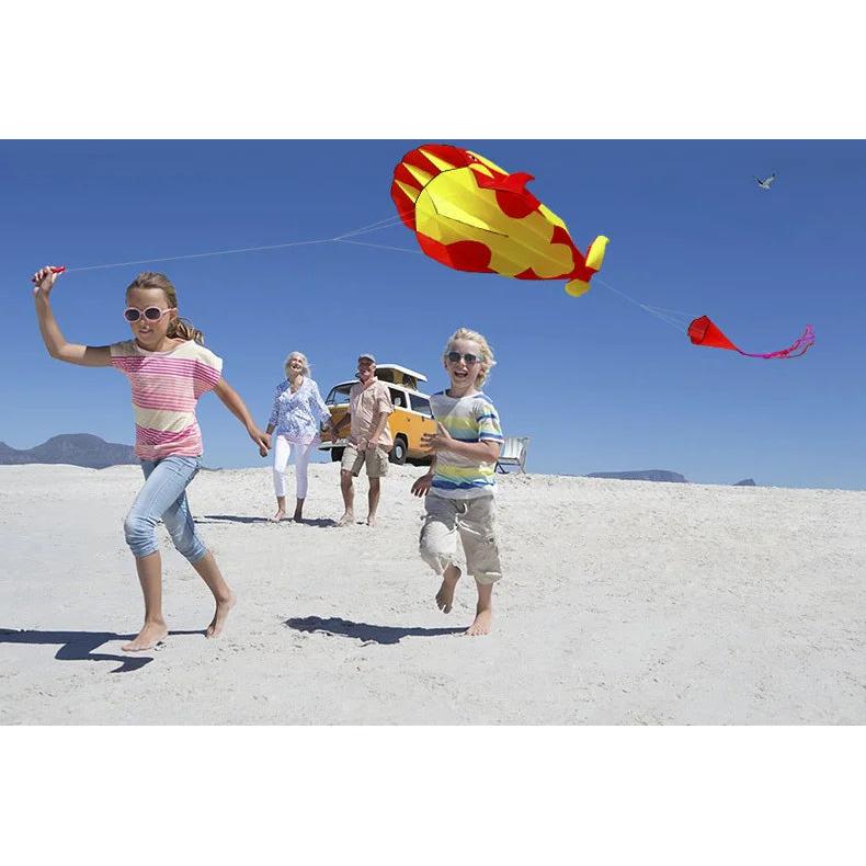 Single Line Whale Kite with Handle and String by HitMyNeed