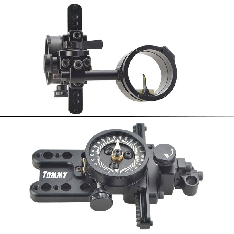 Single Pin Compound Bow Sight with 0.019 Fiber by HitMyNeed